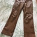 Leather womens pants