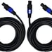 2X Speakon to Speakon 25 Ft. True 12 Gauge Wire