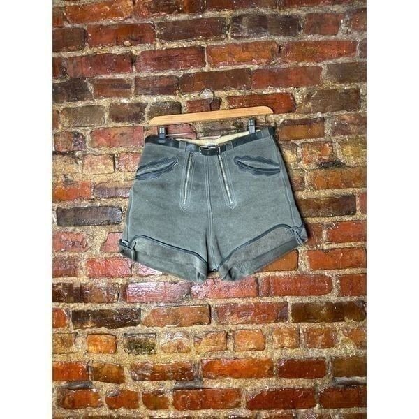 Mathis Kirbys Vintage Suede Lederhosen Shorts