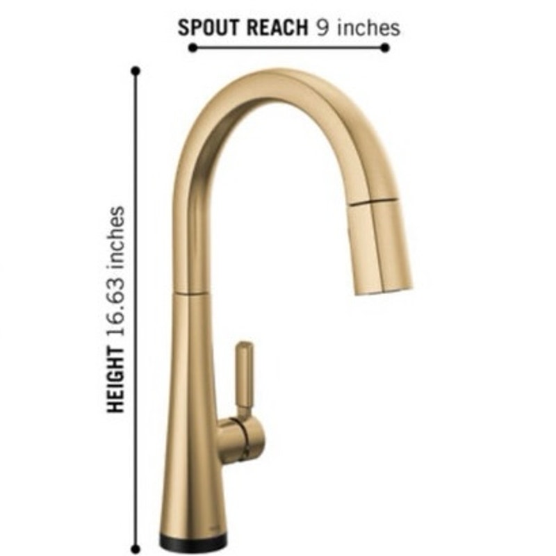 Delta 9191T-CZ-PR-DST Touch2o Single Handle Pull-down kitchen faucet