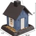 Blue Cottage Birdfeeder, 9.5 x 10.25 x 13.25 (9085)