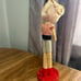 Vintage Mid-Century Poseable Doll Dress/ Hat Wood Stand Japan