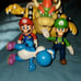 Jakks Pacific Super Mario 4 inch tall figures.