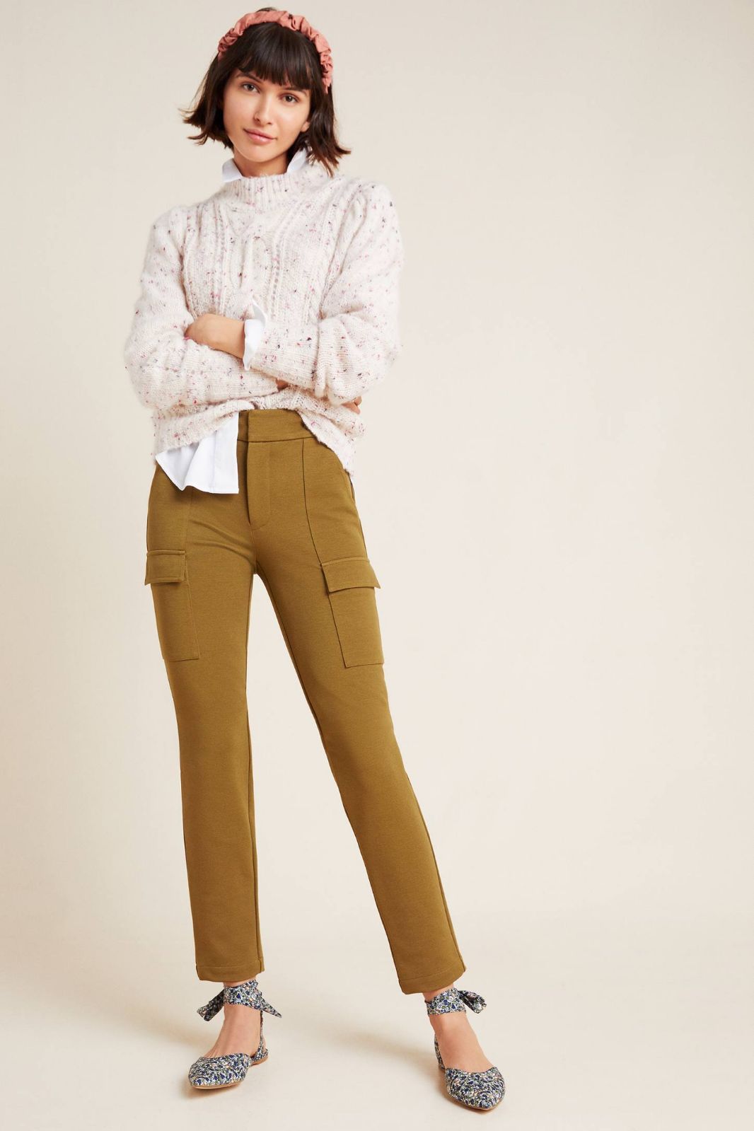 NWT Anthro Essential Knit Cargo Pants