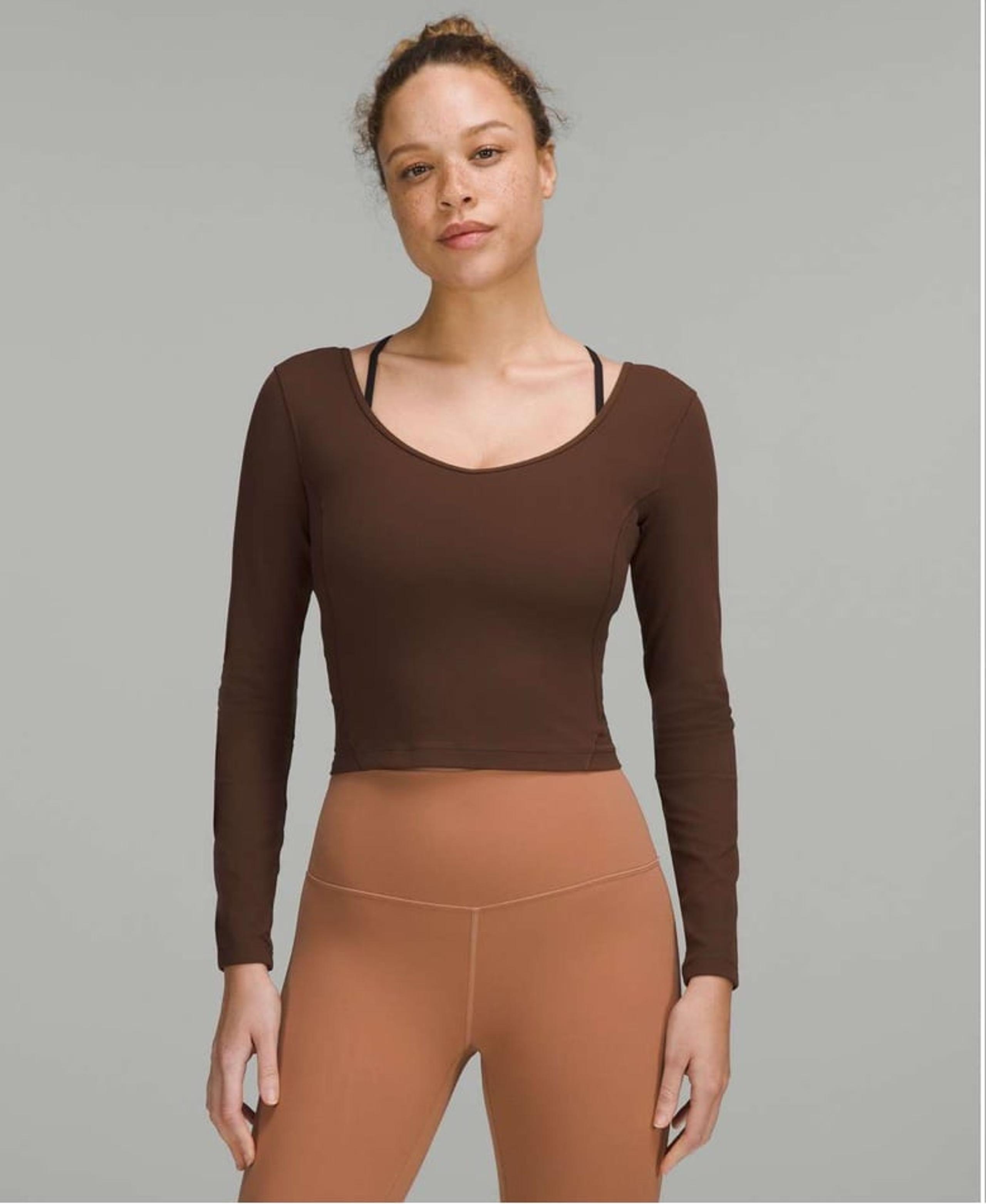 NWT! Lululemon Align Long Sleeve Shirt Size 6 Java