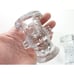Vintage Bertil Vallien Angel Candle Holder Boda Clear Glass Pair Bertil Vallien