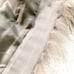 Theory Fox Fur Long Vest Gilet Hood