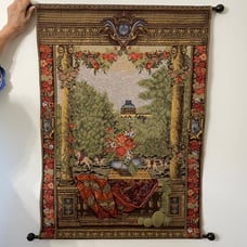 Vintage Scenic Wall Tapestry by The Bombay Company Made in India