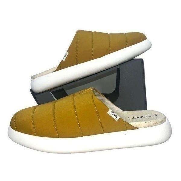 Toms Alpargata Mallow Mule Mustard Yellow Women's 8.5