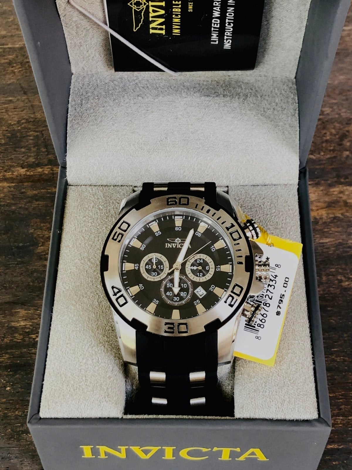 Invicta Watches For Men Chronograph 50mm FAST SAME-DAY SHIPPING FED-EX