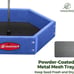 Kingsyard Platform Bird Feeder for Outdoor Hanging - Rugged Recycled Plastic Wil