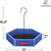 Kingsyard Platform Bird Feeder for Outdoor Hanging - Rugged Recycled Plastic Wil