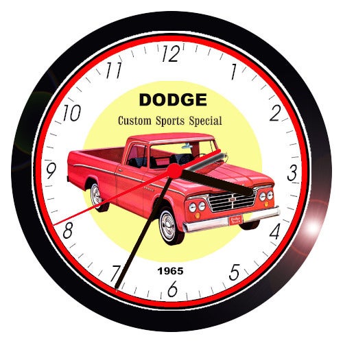 1965 DODGE SPORT SPECIAL CUSTOM WALL CLOCK