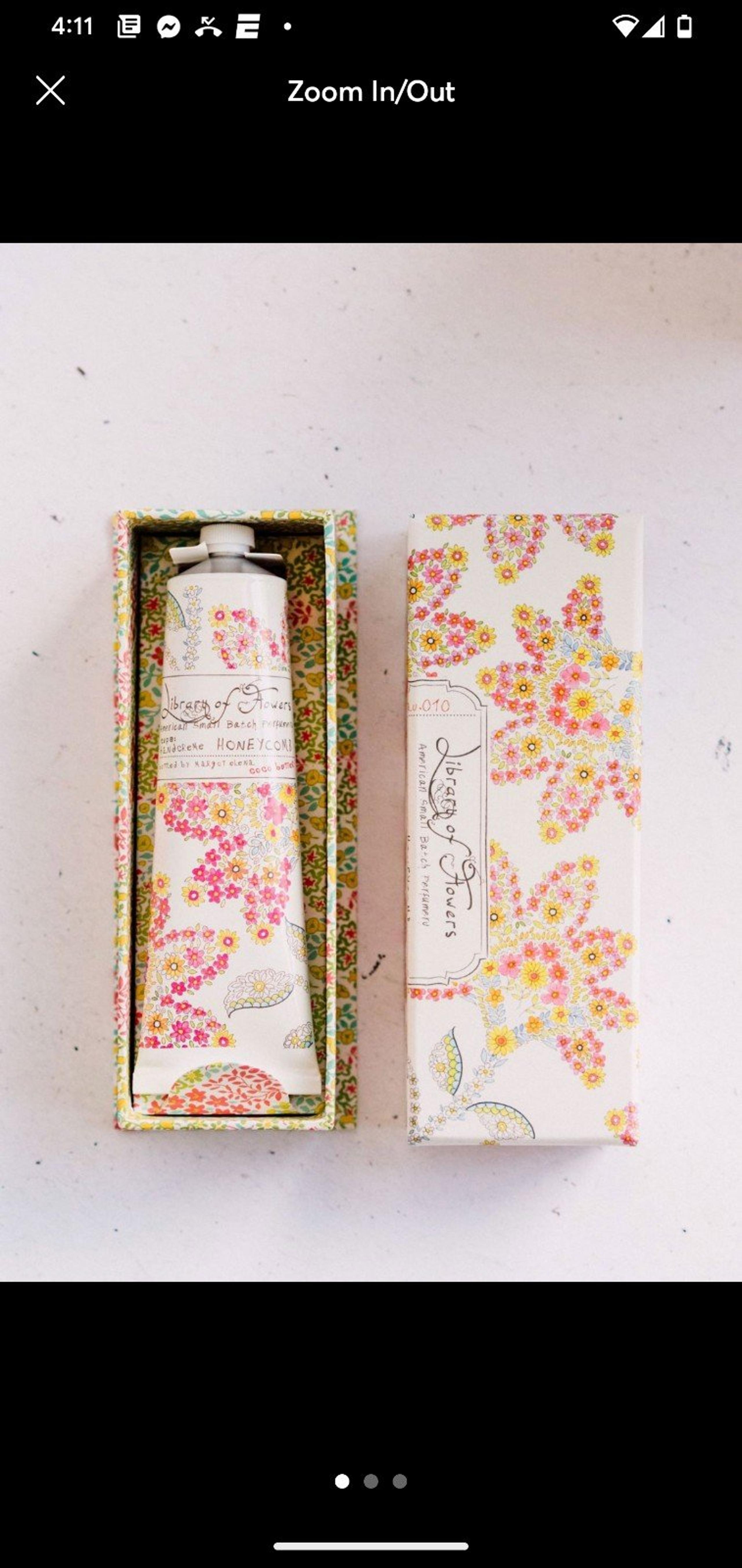 Library of Flowers Honeycomb Handcreme