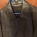 Leather coat