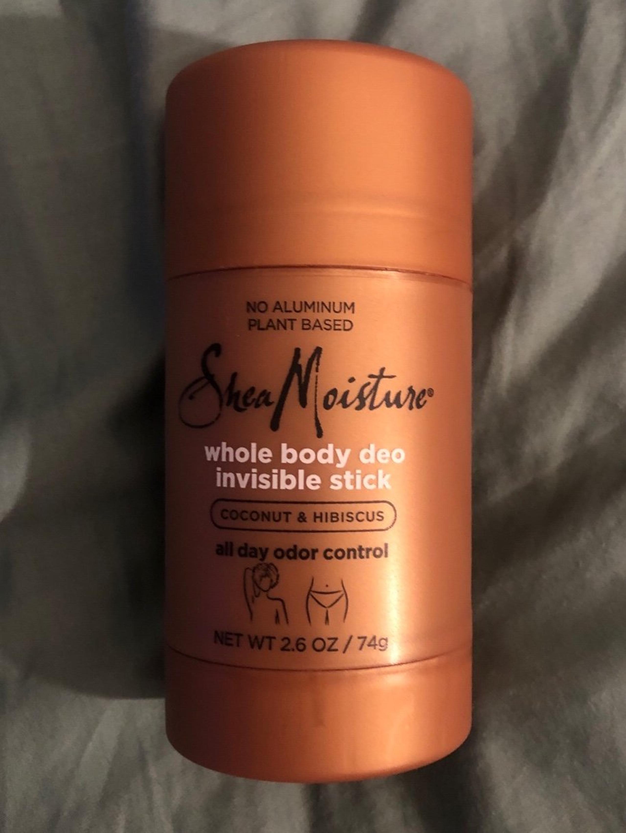 Shea Moisture Whole Body Deodorant Invisible Stick - Coconut & Hibiscus