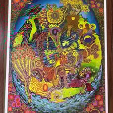 1967 McHugh Psychedelic East Totem West Poster Pipe Dreams Head Shop 1st