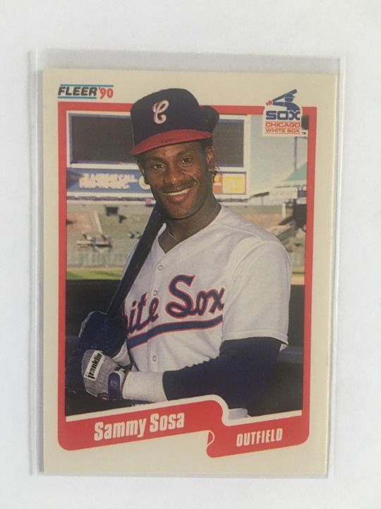 Sammy Sosa 90 Fleer Rookie Card