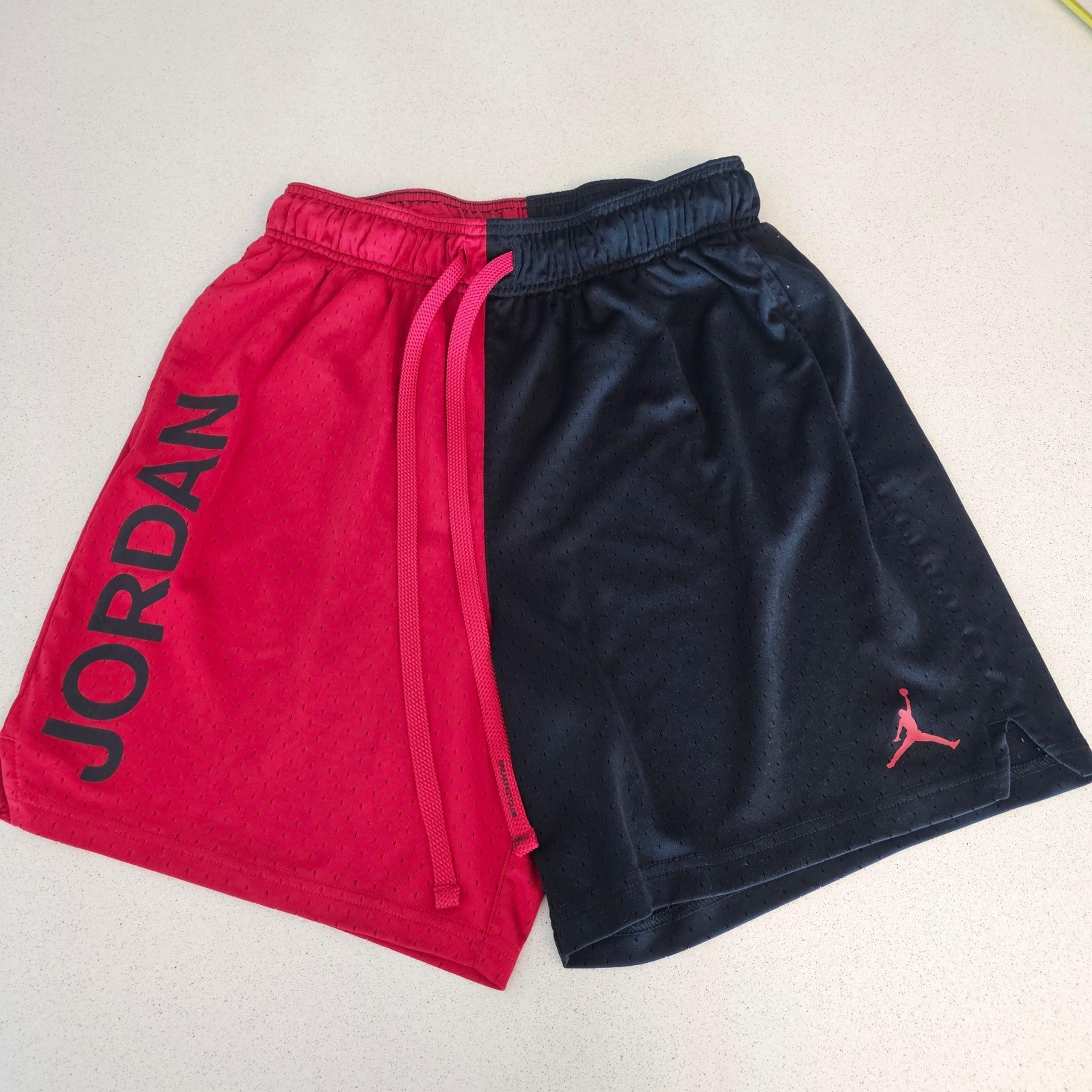 Air Jordan Shorts L Jumpman Dri-Fit Sport BC Mesh Red/Black Men's Pants Joggers