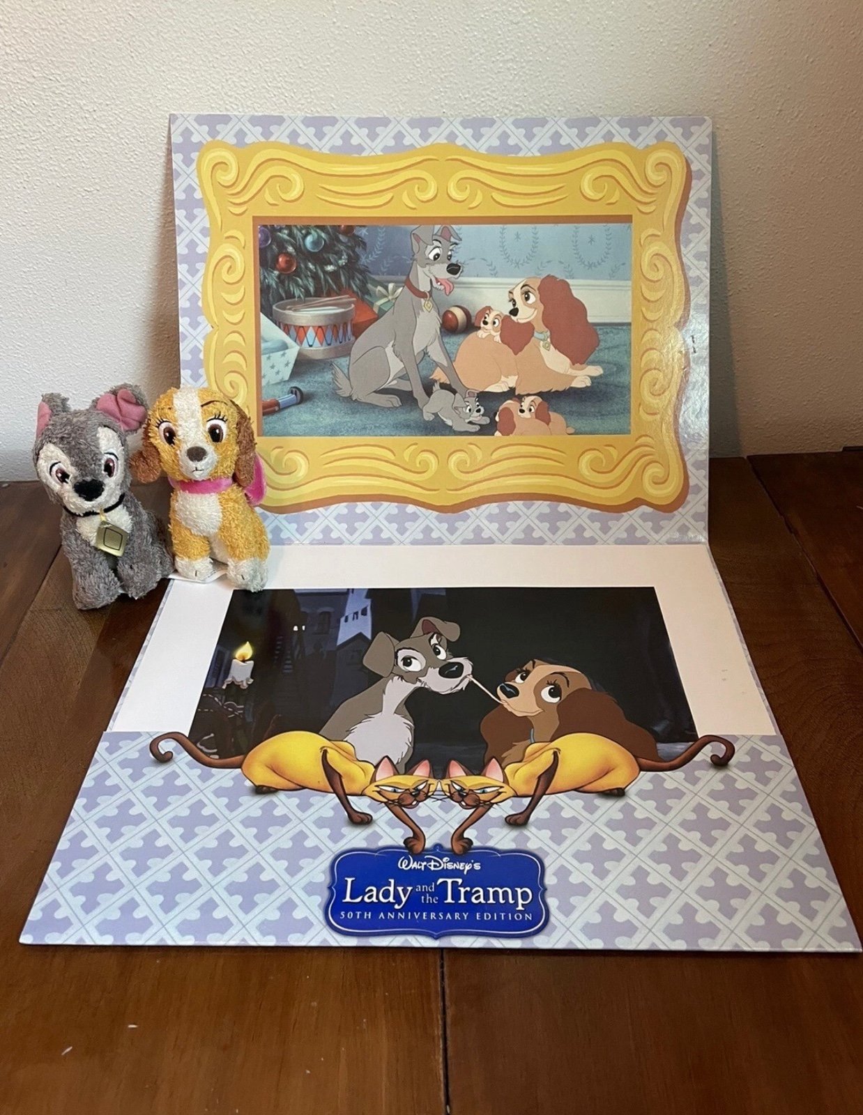 Walt Disney's Lady and the Tramp 50th Anniversary Edition Lithograph Set of 4