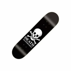 Death skateboards Skull Skateboard Deck 8.25 Black White with grip