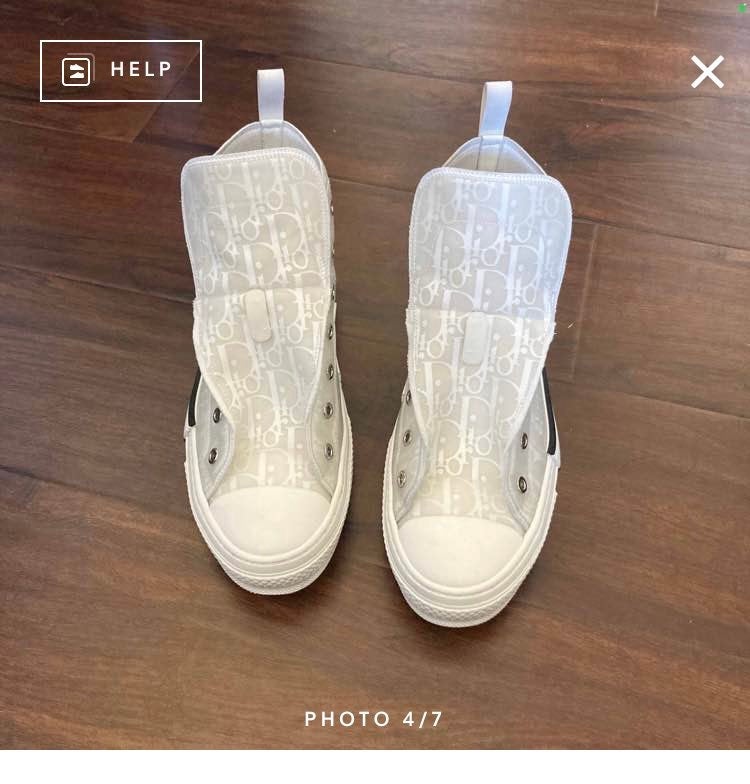 White high top Dior B23