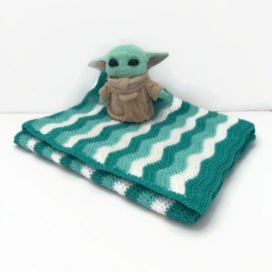 Handmade baby blanket, Crochet throw, wrap