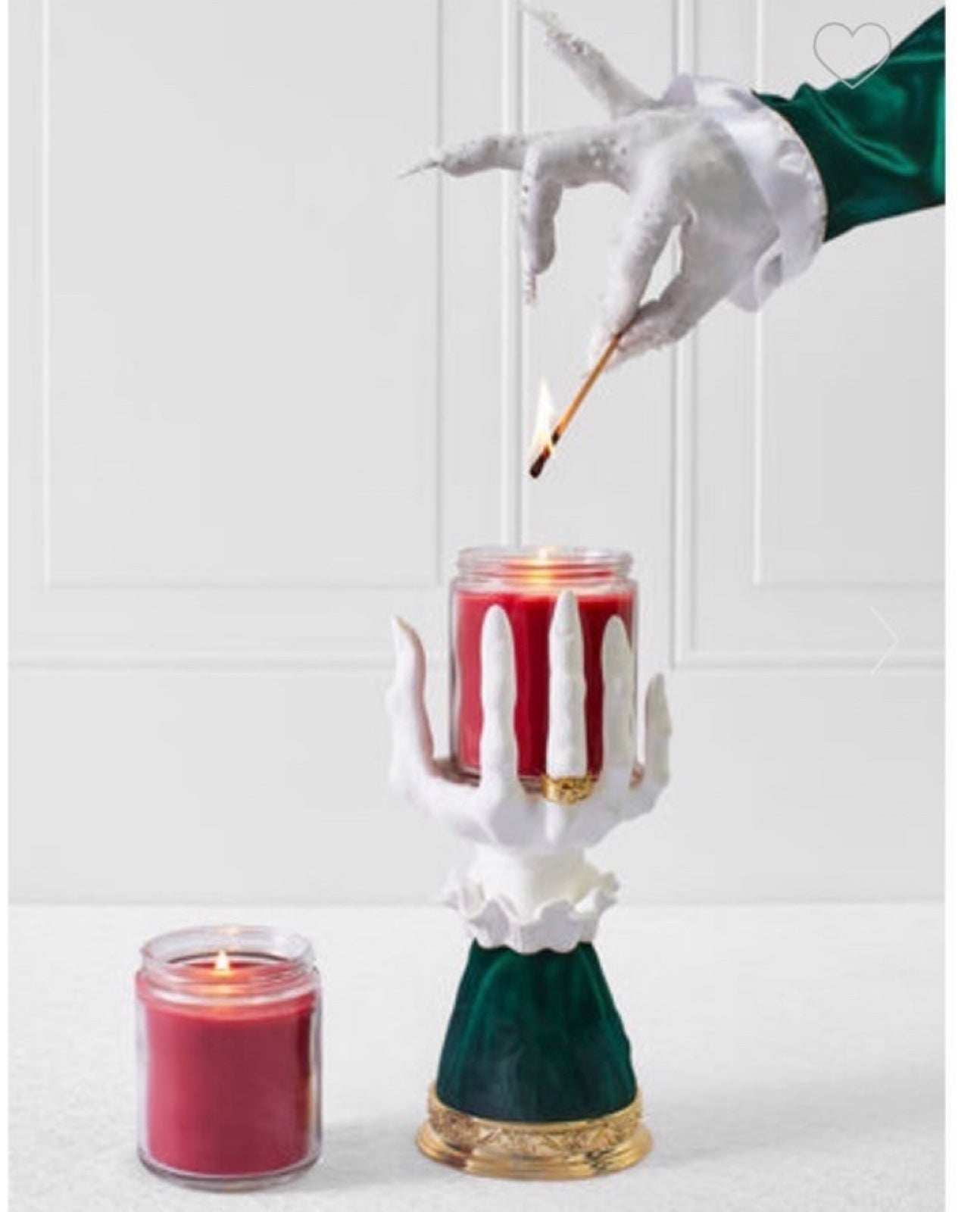 Bath and body works green Witch Hand Pedestal Candle Holder New 2022