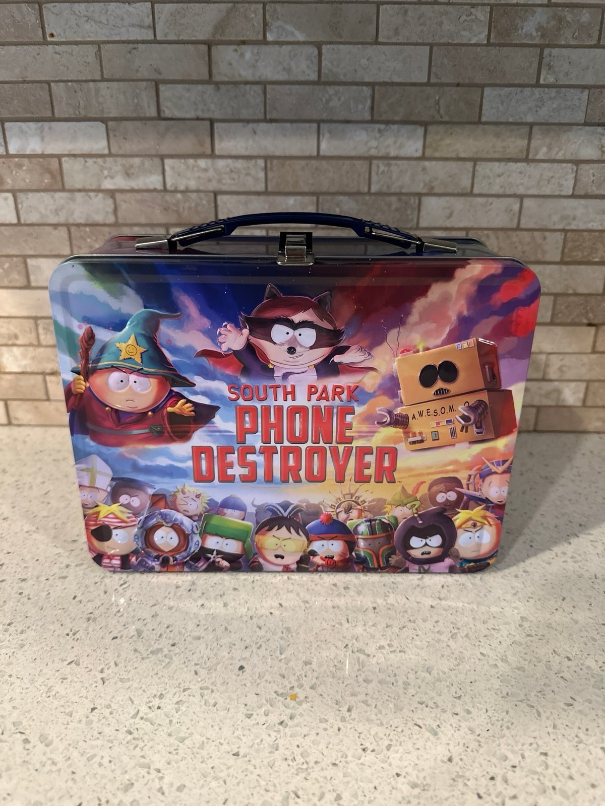 South Park Officially Licensed Phone Destroyer Vintage Tin Lunch Box ba