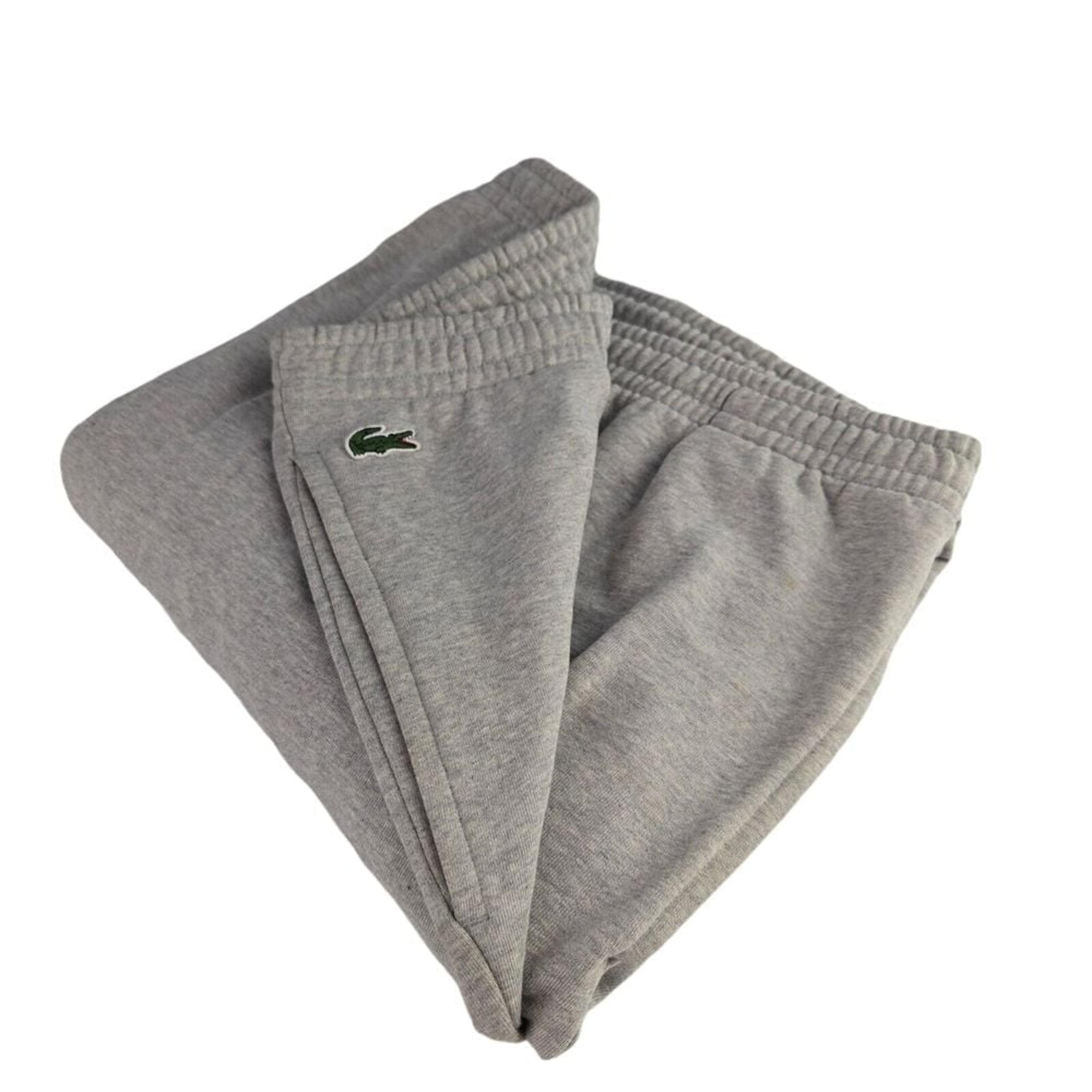 Lacoste Sport XH7223 Mens FR 9 US 4XL 42x34 Gray Crocodile Fleece Jogging Pants