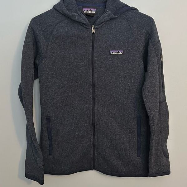 Patagonia Hooded Better Sweater Full Zip Women’s Small Blue