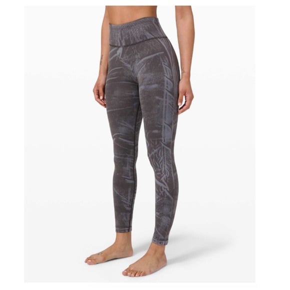 LULULEMON Ebb to Street Tight *Wash Stone Wash Graphite Grey Size 4