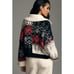 nwt ANTHROPOLOGIE PILCRO sz L V-Neck Fuzzy Printed Popover Sweater