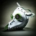 White Green Plague Doctor Mask Cosplay