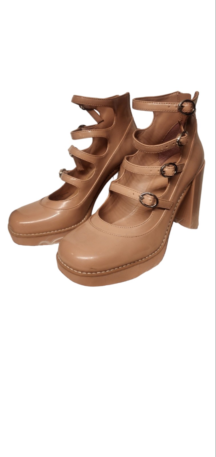 NWOT Gb Love Again Multi Strap Mary Jane Platform Heel Size 9M original pric110