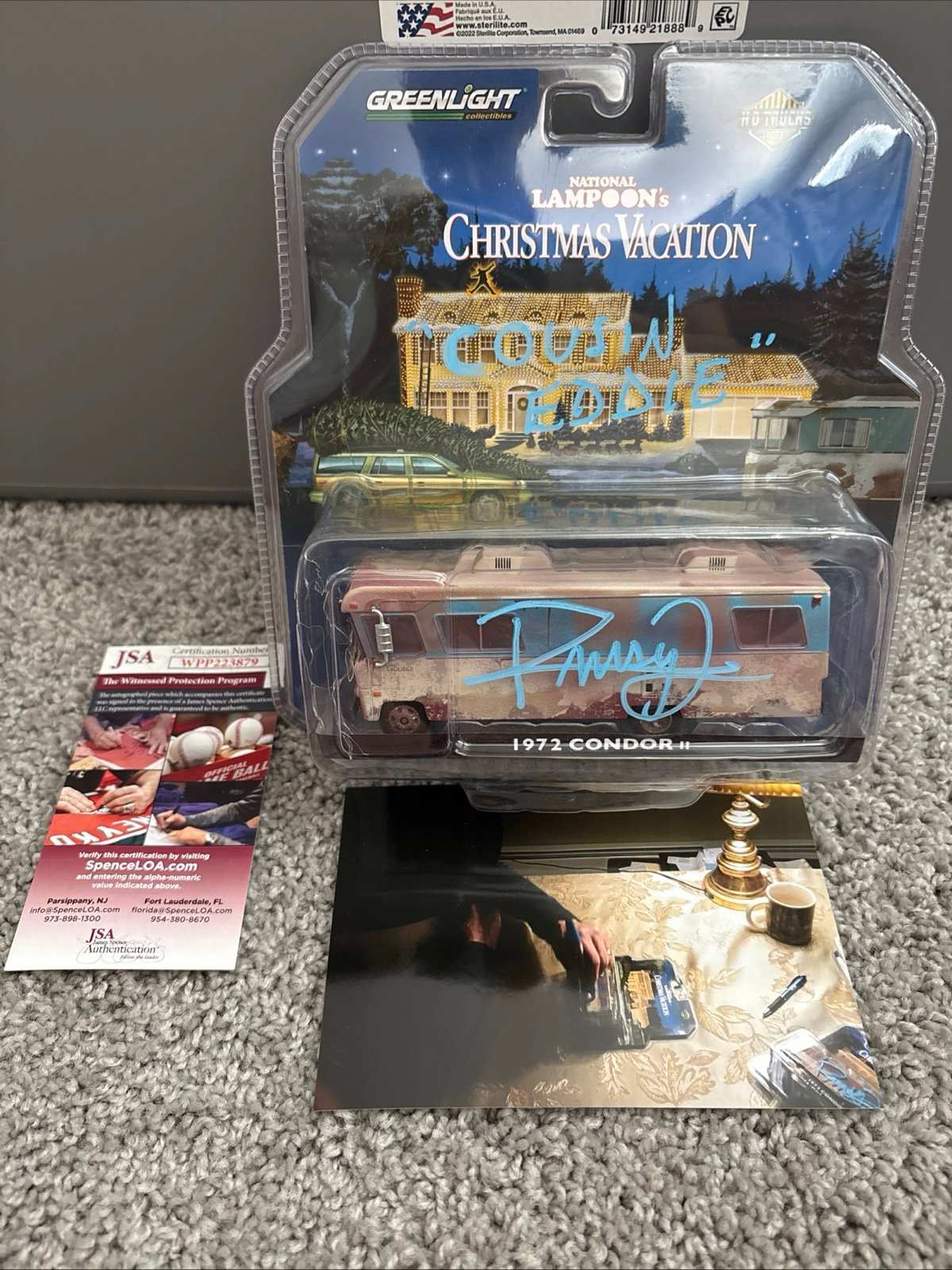 JSA COA Randy Quaid Signed Greenlight Christmas Vacation RV Autograph