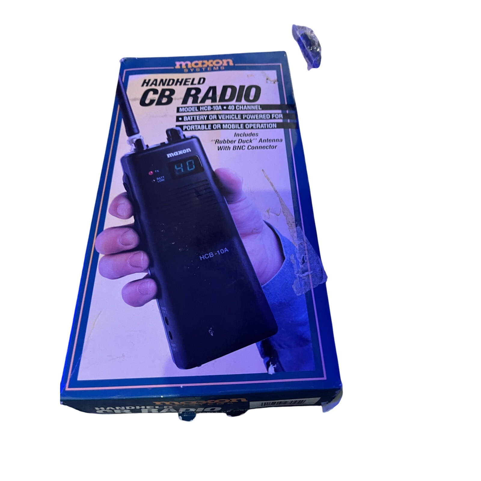 Maxon HCB-10A Handheld 40 Channel CB Radio - UNTESTED W/Box