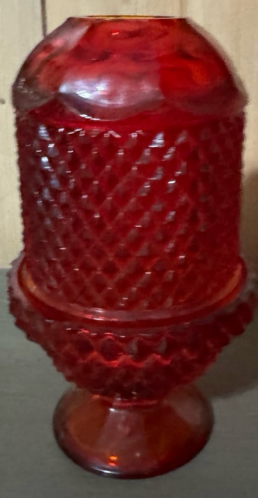 Vintage Viking Glimmer Diamond Point Fairy Lamp