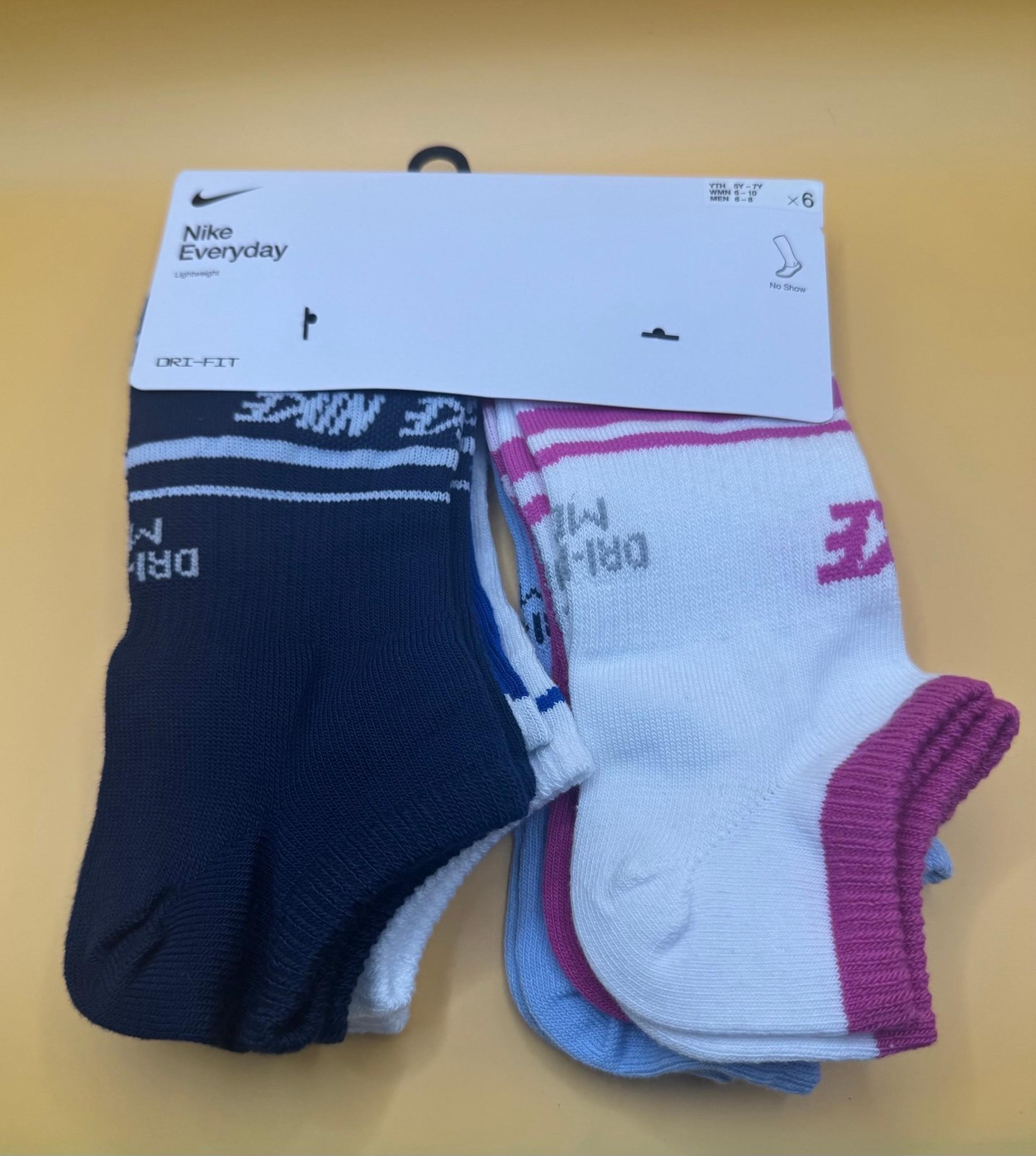 Nike Everyday No Show Socks DriFit 6 Pairs