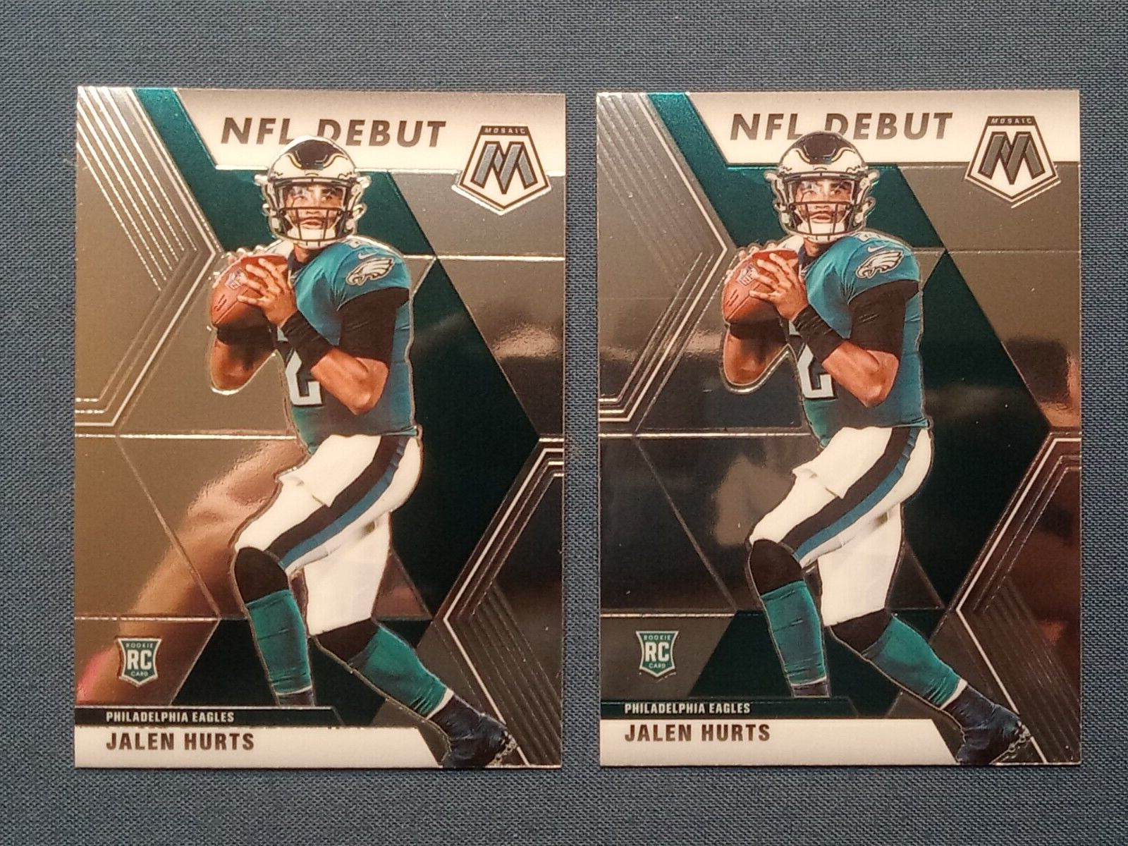 JALEN HURTS MOSAIC ROOKIE PAIR SPECTACULAR!!!