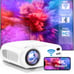 Projector with WiFi and Bluetooth, 9500L Native 1080P Projector FHD Movie Outdoo