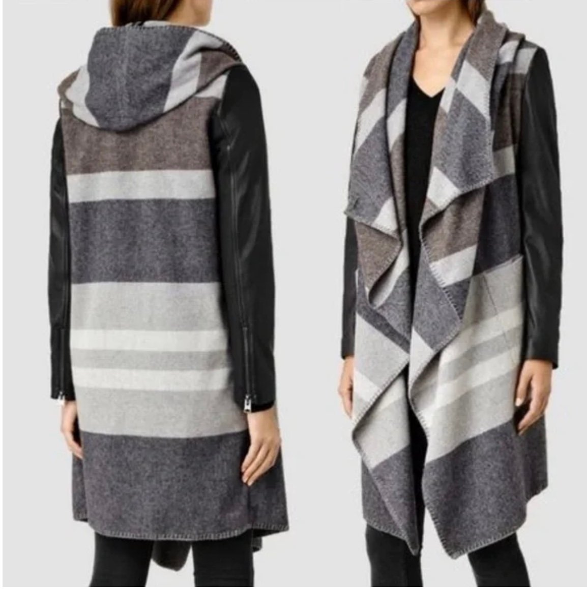 All Saints Madison Blanket Parka jacket coat