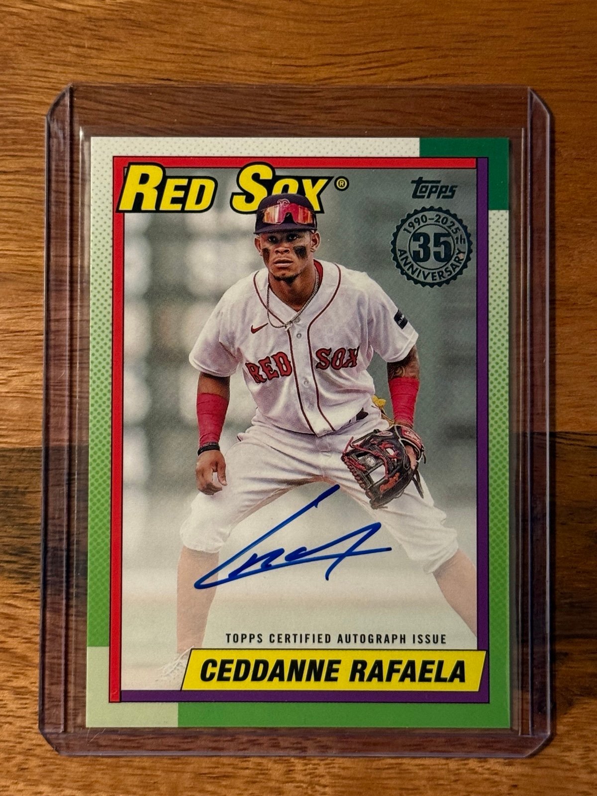Ceddanne Rafaela 2025 Topps Series 1 ‘90 35th Anniversary Auto (#90A-CED)