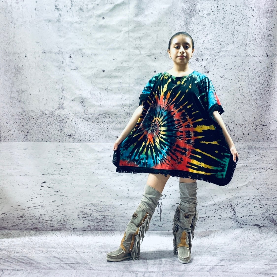 Handmade Tiedye Festival Tunic Dress