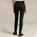 NWT 145 Polo Ralph Lauren Stretch Ankle Side Zip Black Leggings Velvet Trim 0