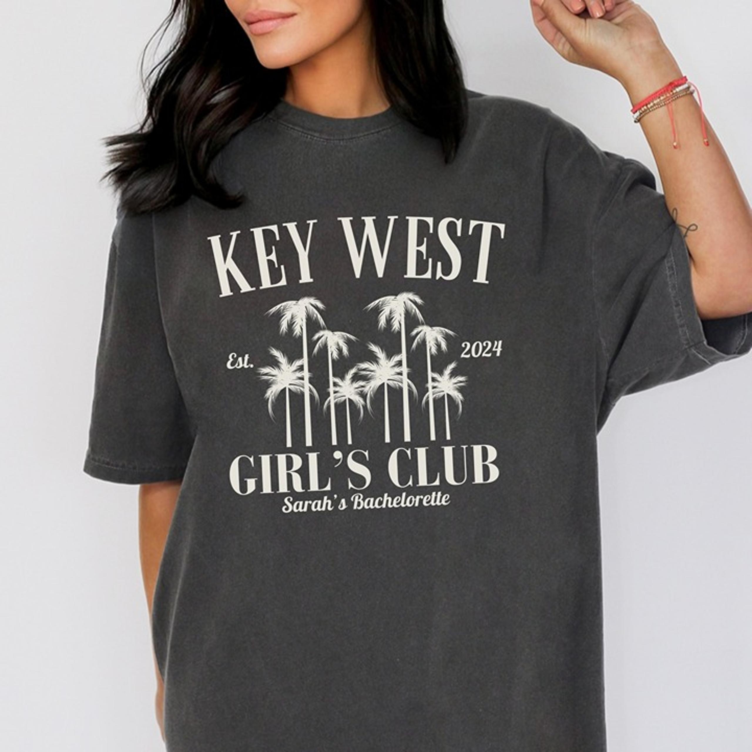 CUSTOM Key West Girls Club Personalized Bachelorette T-shirt