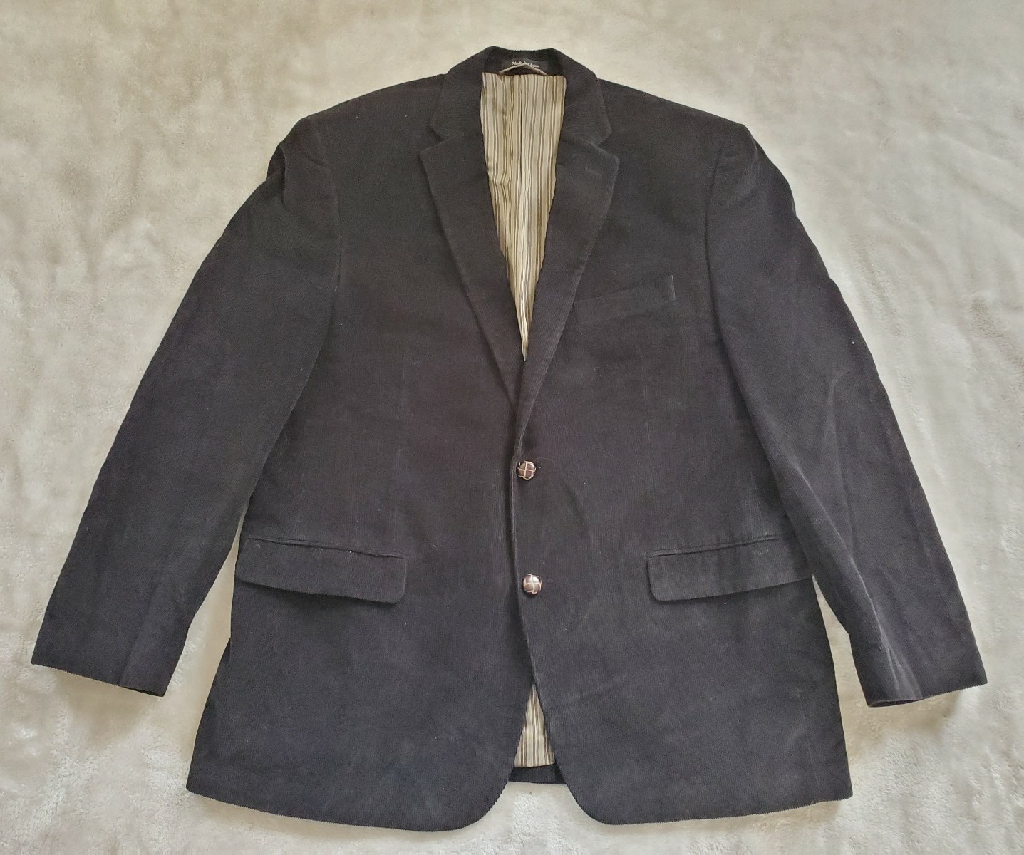 Ralph Lauren Ribbed Corduroy Blazer Mens 44 Reg Elbow Patch