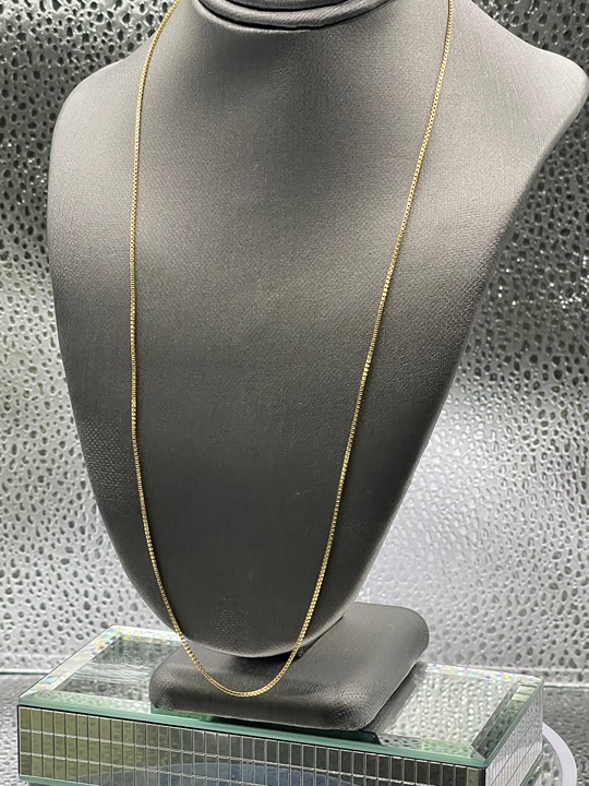 Ladies 14 Karat Solid Yellow Gold Box Chain