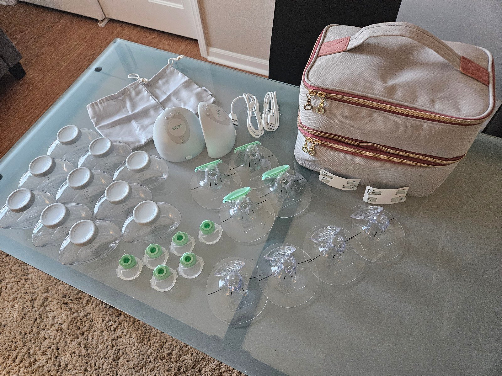 Elvie Double (includes all accessories shown)