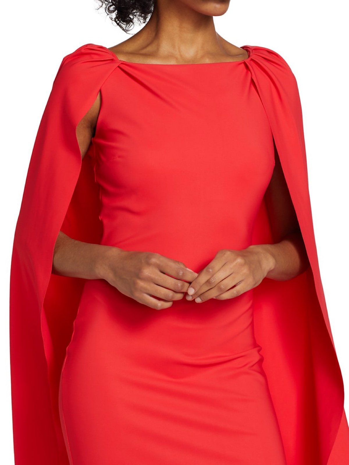 NWT Chiara Boni La Petite Robe Takara Cape Dress IT 48/US 12 MSRP750.